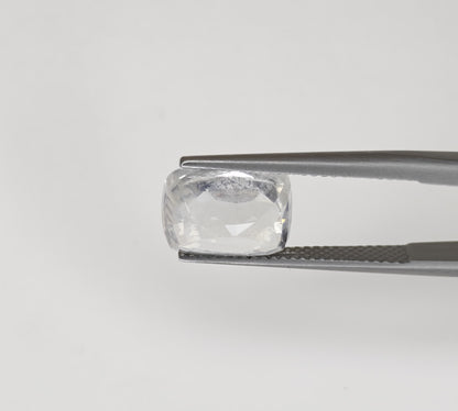 Natural White Sapphire Sri Lanka  Cushion  6.99 carat