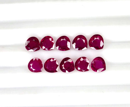 Natural Ruby Bangkok Heart 5 MM