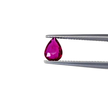 Natural Ruby Mozambique Pear 1.05 carat