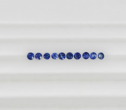 Natural Blue Sapphire Madagascar Round 1.2 MM