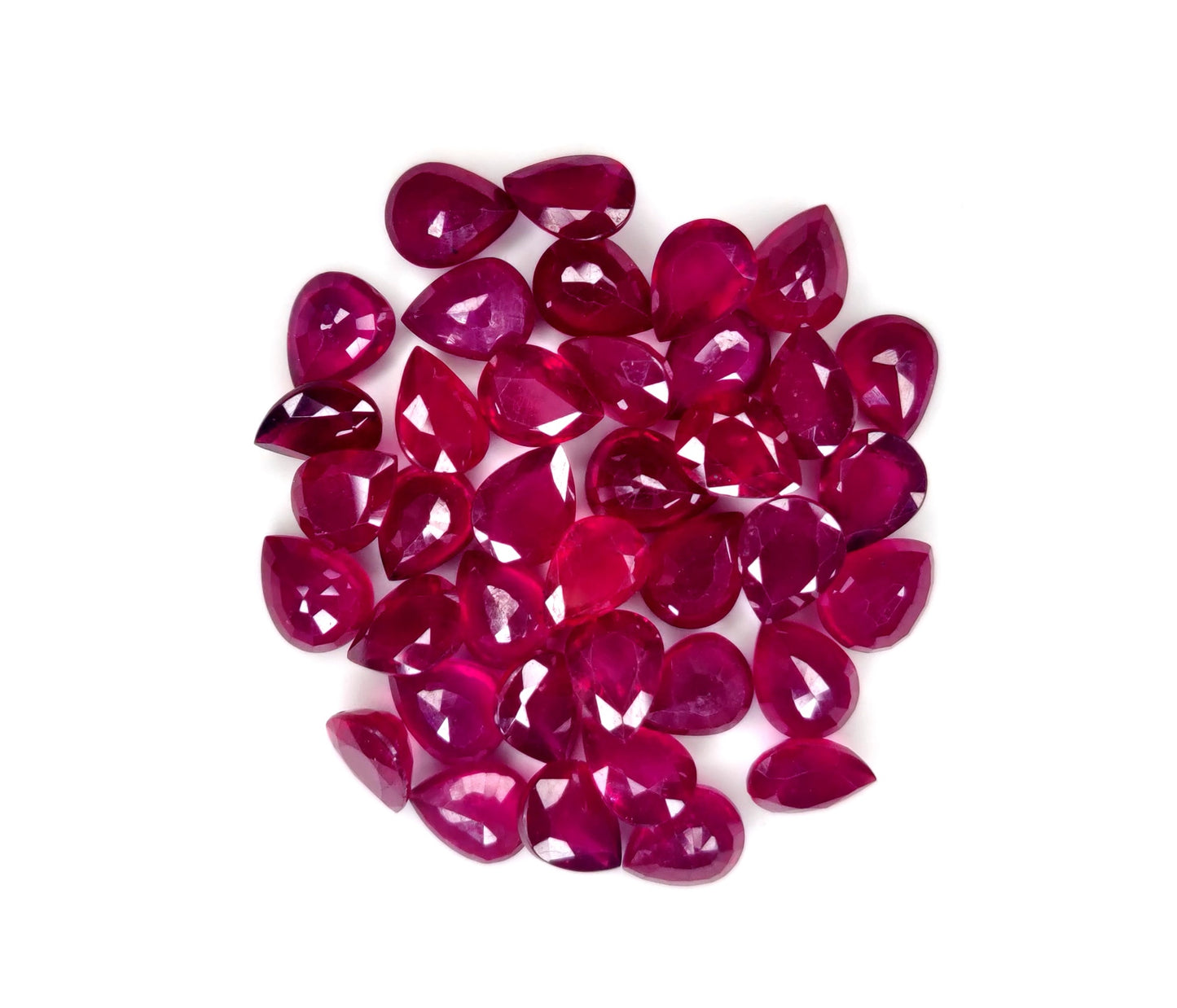 Natural Ruby Bangkok Pear 9X7 MM
