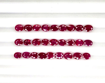 Natural Ruby Mozambique Oval 4x3 MM