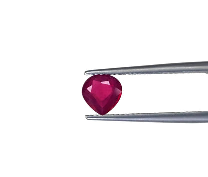 Natural Ruby Bangkok Heart 7 MM