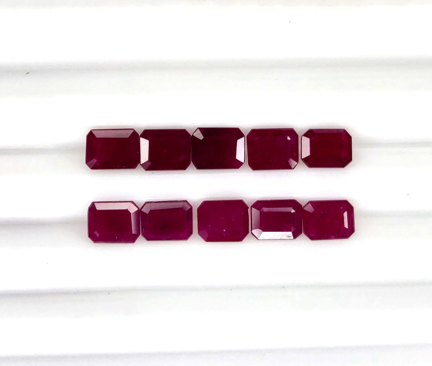 Natural Ruby Mozambique Octagon 5x4 MM
