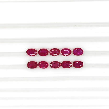 Natural Ruby Mozambique Oval 6x4 MM