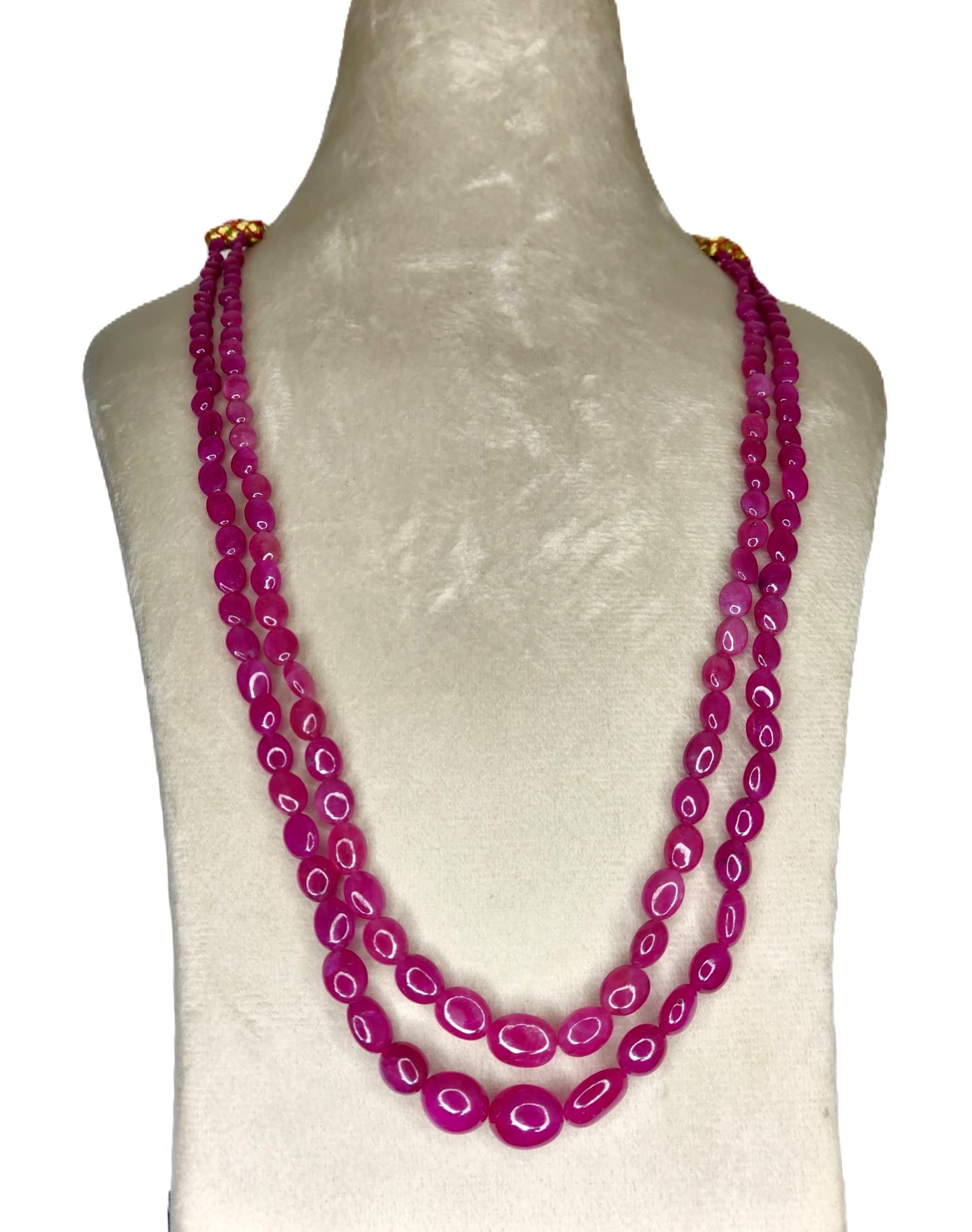 Natural Ruby Bangkok Oval Beads 254.14 Carat