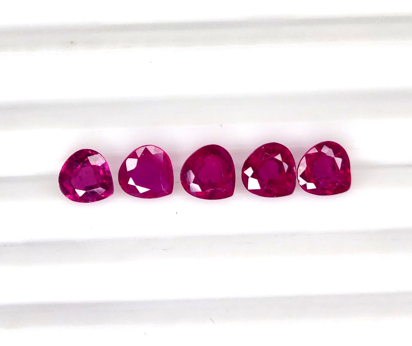 Natural Ruby Bangkok Heart 6 MM