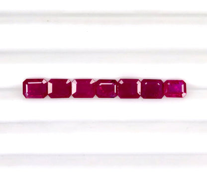 Natural Ruby Mozambique Octagon 5x4 MM