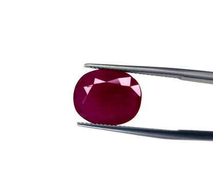 Natural Ruby Mozambique Oval 8.14 carat