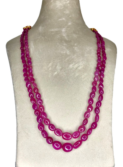 Natural Ruby Bangkok Oval Beads 254.14 Carat