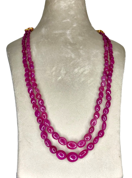 Natural Ruby Bangkok Oval Beads 254.14 Carat