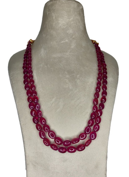 Natural Ruby Bangkok Oval Beads 386.48 Carat