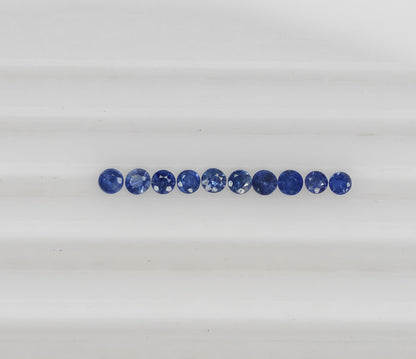 Natural Blue Sapphire Madagascar Round 0.9 MM