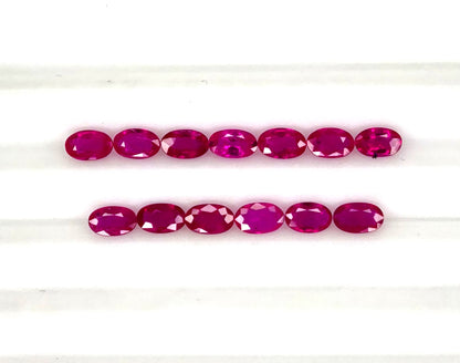 Natural Ruby Mozambique Oval 5x3 MM