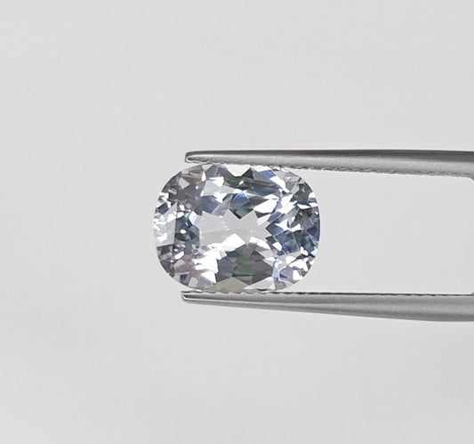 Natural White Sapphire Sri Lanka (Ceylon) Cushion 4.87 carat