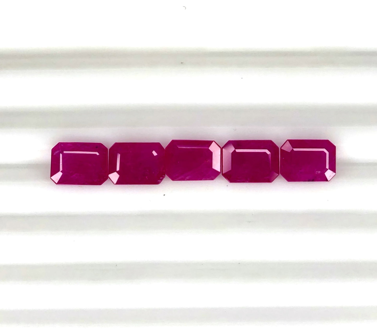 Natural Ruby Mozambique Octagon 8x6 MM