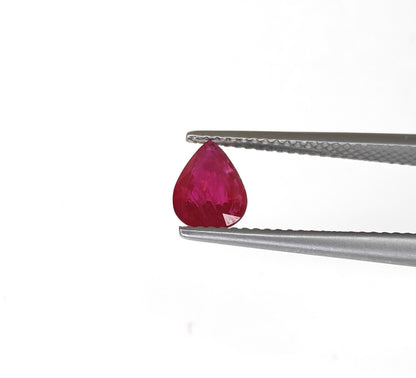 Natural Ruby Mozambique Pear 1.1 carat