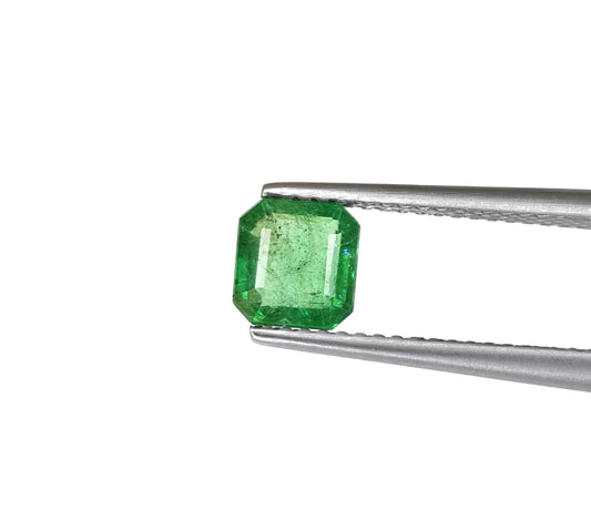 Natural Emerald Zambia Square Octagon 0.95 carat