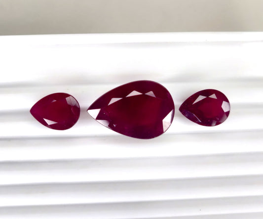 Natural Ruby Mozambique Pear 48.43 carat