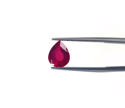 Natural Ruby Bangkok Pear 10X8 MM