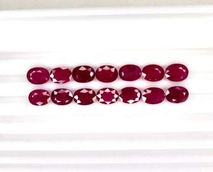 Natural Ruby Mozambique Oval 8x6 MM