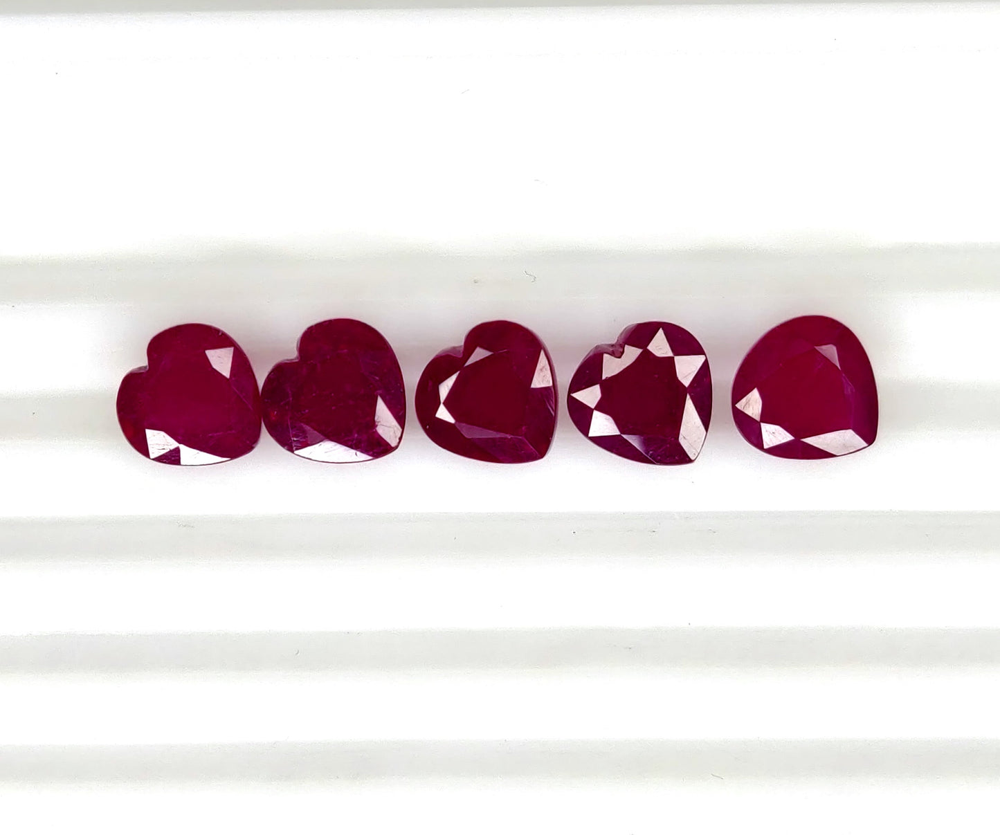 Natural Ruby Bangkok Heart 9 MM
