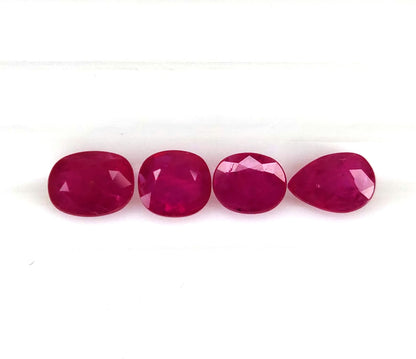 Natural Ruby Mozambique  Oval/Pear 6.36 carat