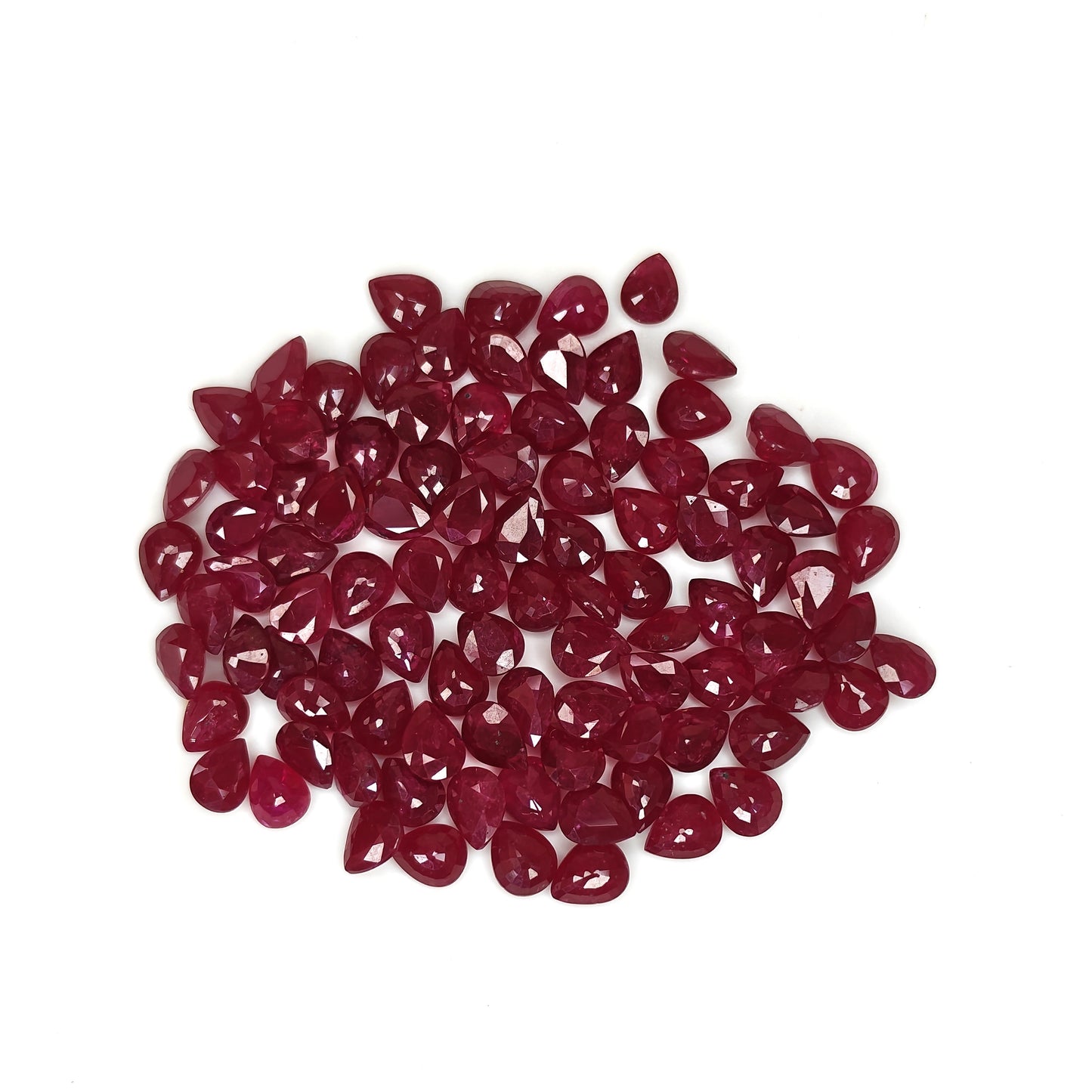 Natural Ruby Mozambique Pear 5x4 MM