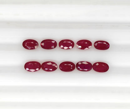 Natural Ruby Mozambique Oval 5x3 MM