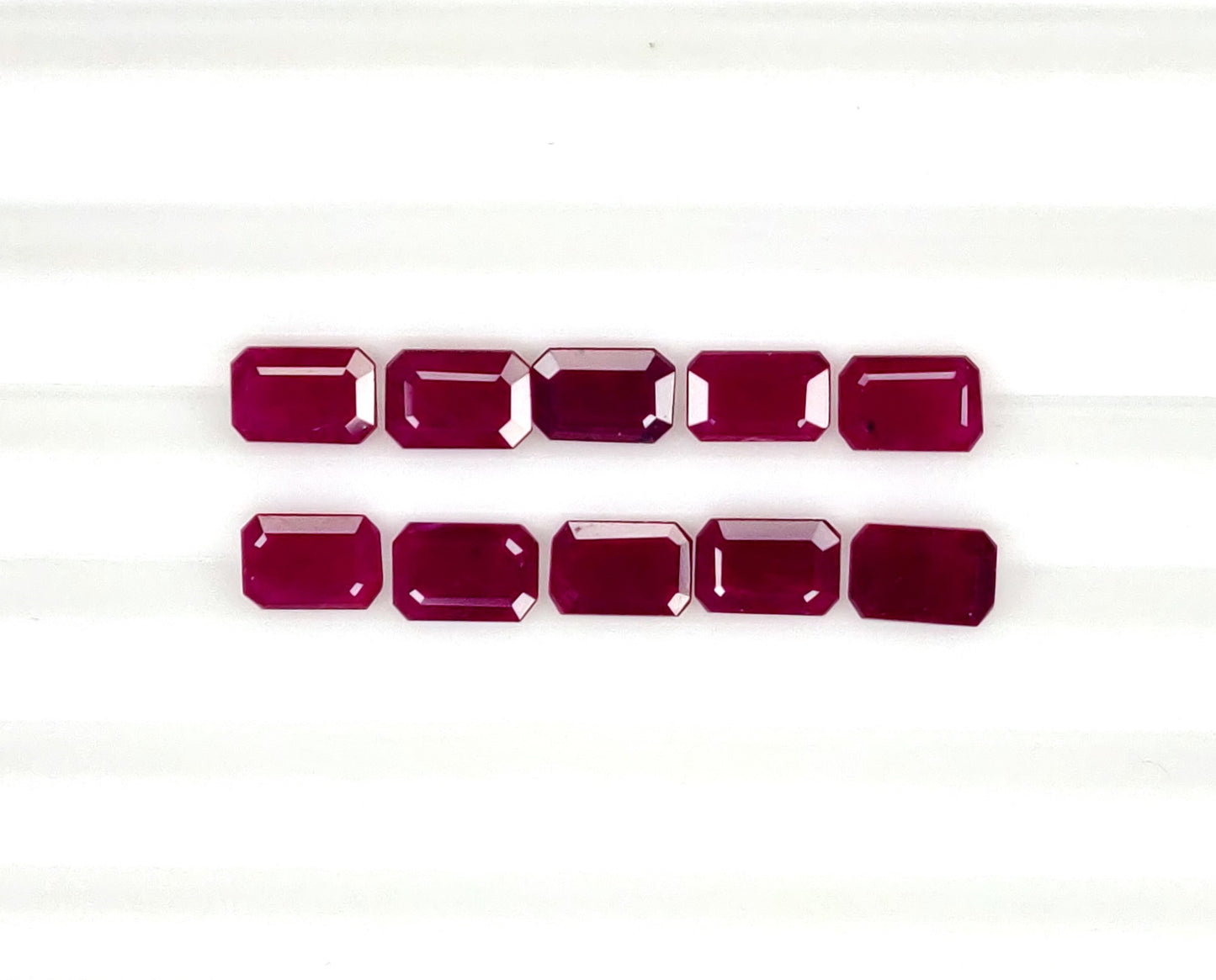 Natural Ruby Mozambique Octagon 6x4 MM