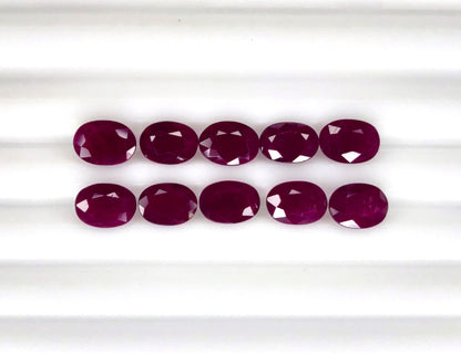 Natural Ruby Longido Oval 7x5 MM