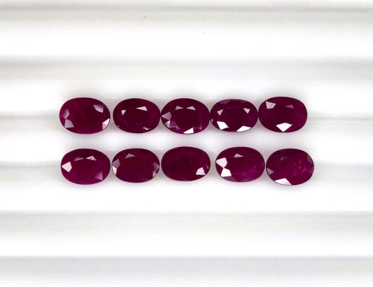 Natural Ruby Longido Oval 7x5 MM