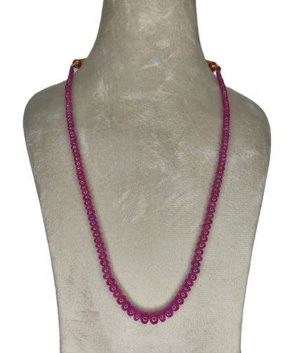 Natural Ruby Bangkok Round Beads 138.16 Carat