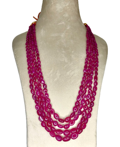 Natural Ruby Bangkok Oval Beads 554.94 Carat