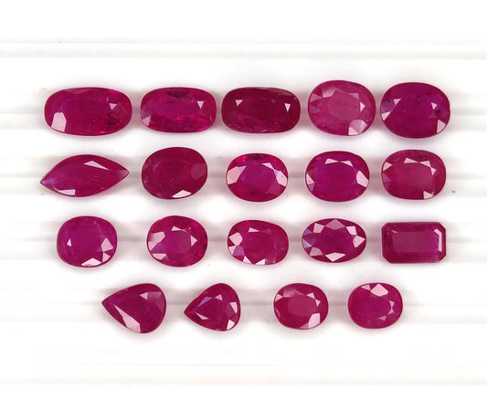 Natural Ruby Mozambique Oval/Pear 20.23 carat