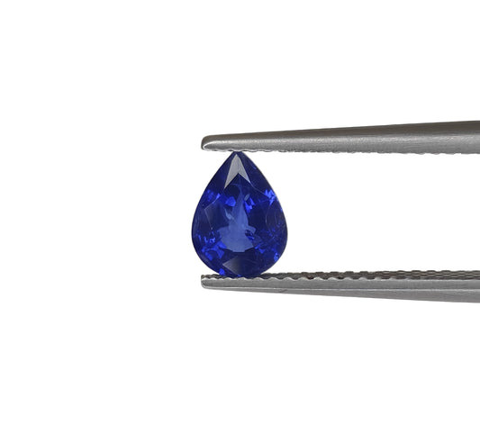Natural Blue Sapphire Sri Lanka (Ceylon) Pear 1.05 carat