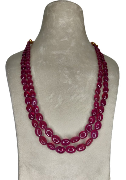 Natural Ruby Bangkok Oval Beads 386.48 Carat