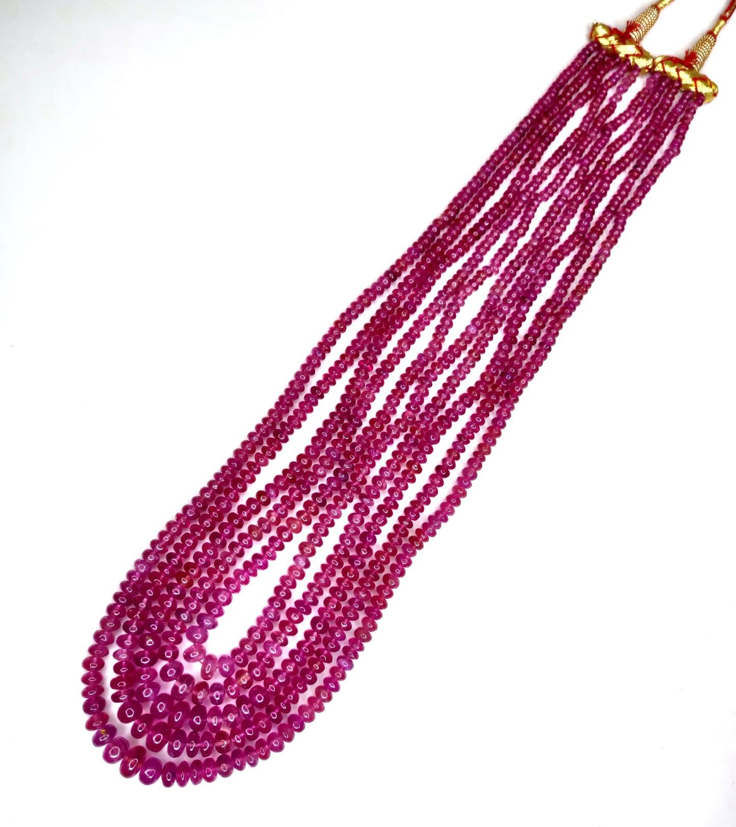 Natural Ruby Bangkok Round Beads 537.50 Carat