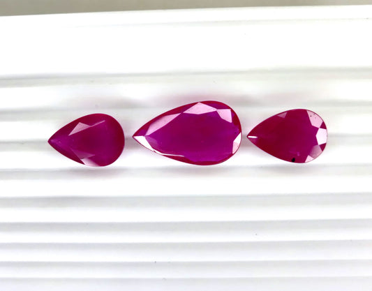 Natural Ruby Mozambique Pear 39.47 carat