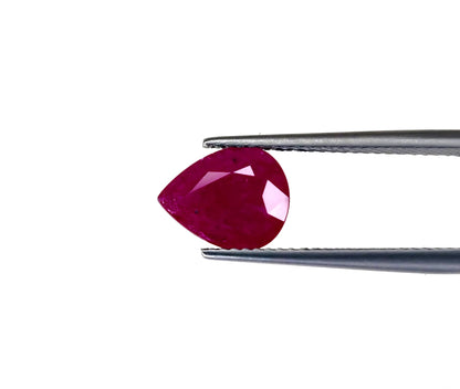 Natural Ruby Mozambique Pear 10x8 MM
