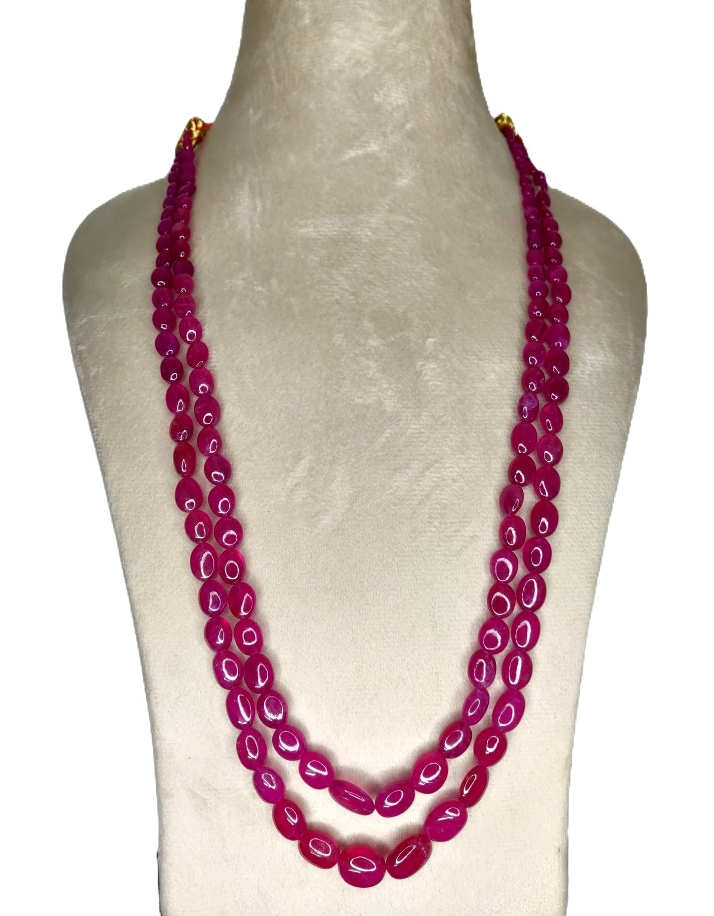 Natural Ruby Bangkok Oval Beads 381.01 Carat