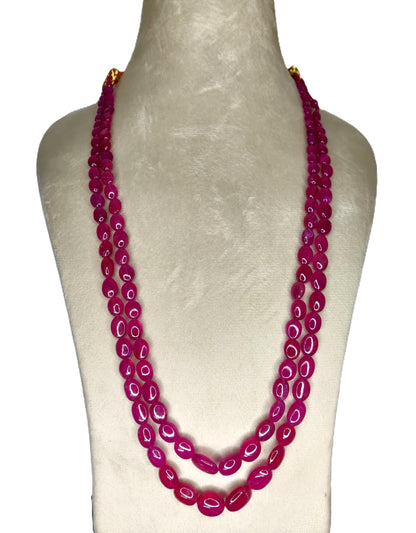 Natural Ruby Bangkok Oval Beads 381.01 Carat