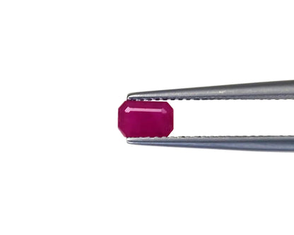 Natural Ruby Madagascar Octagon 6x4 MM