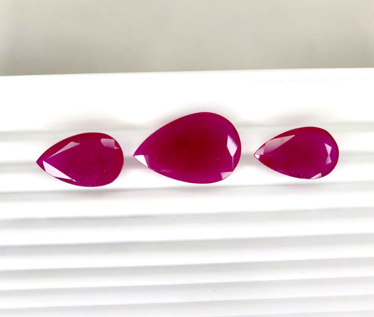Natural Ruby Mozambique Pear 53.94 carat