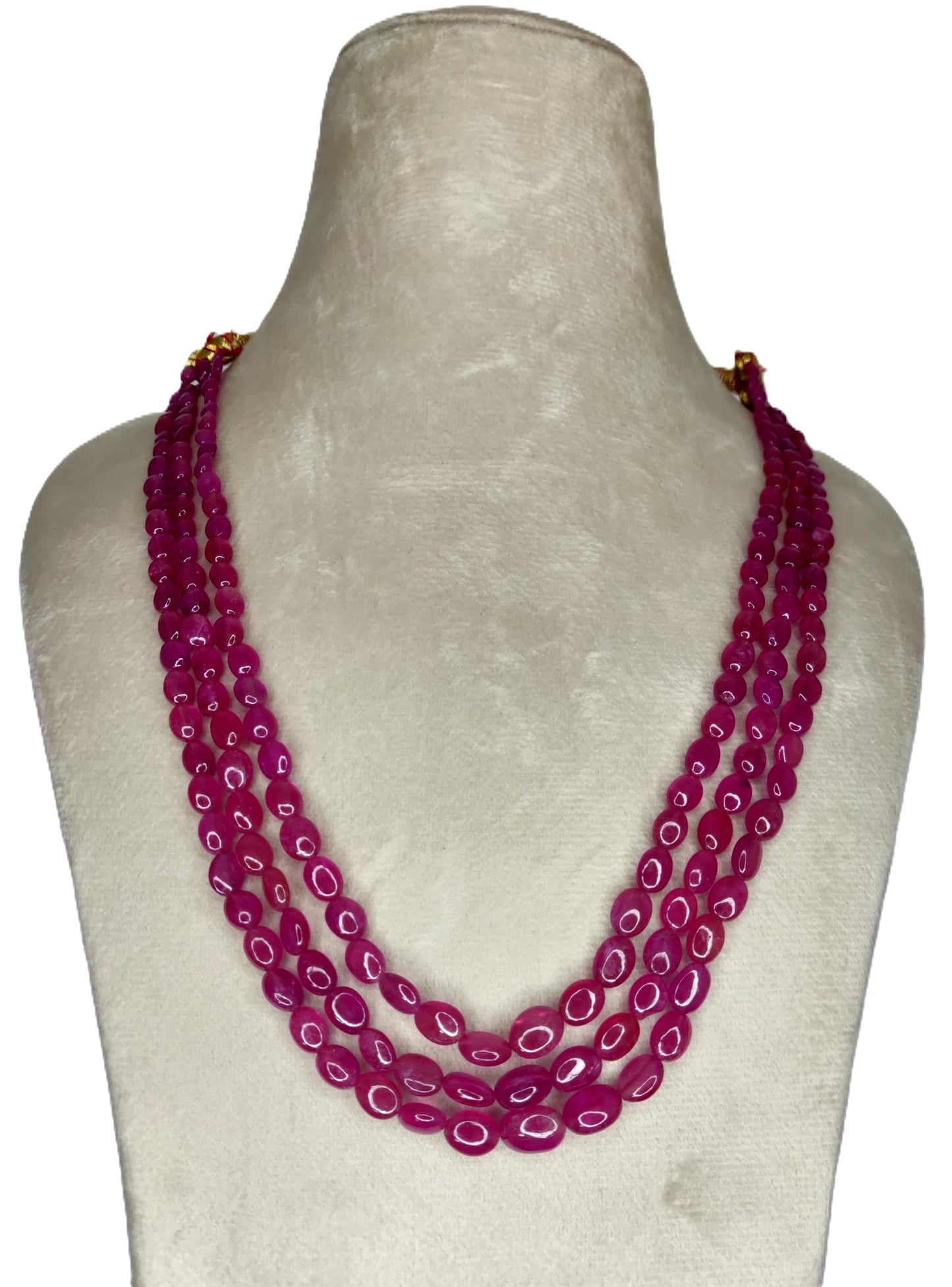 Natural Ruby Bangkok Oval Beads 286.41 Carat