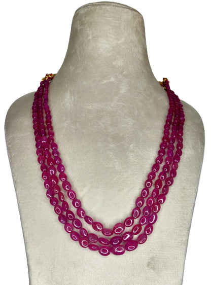 Natural Ruby Bangkok Oval Beads 286.41 Carat