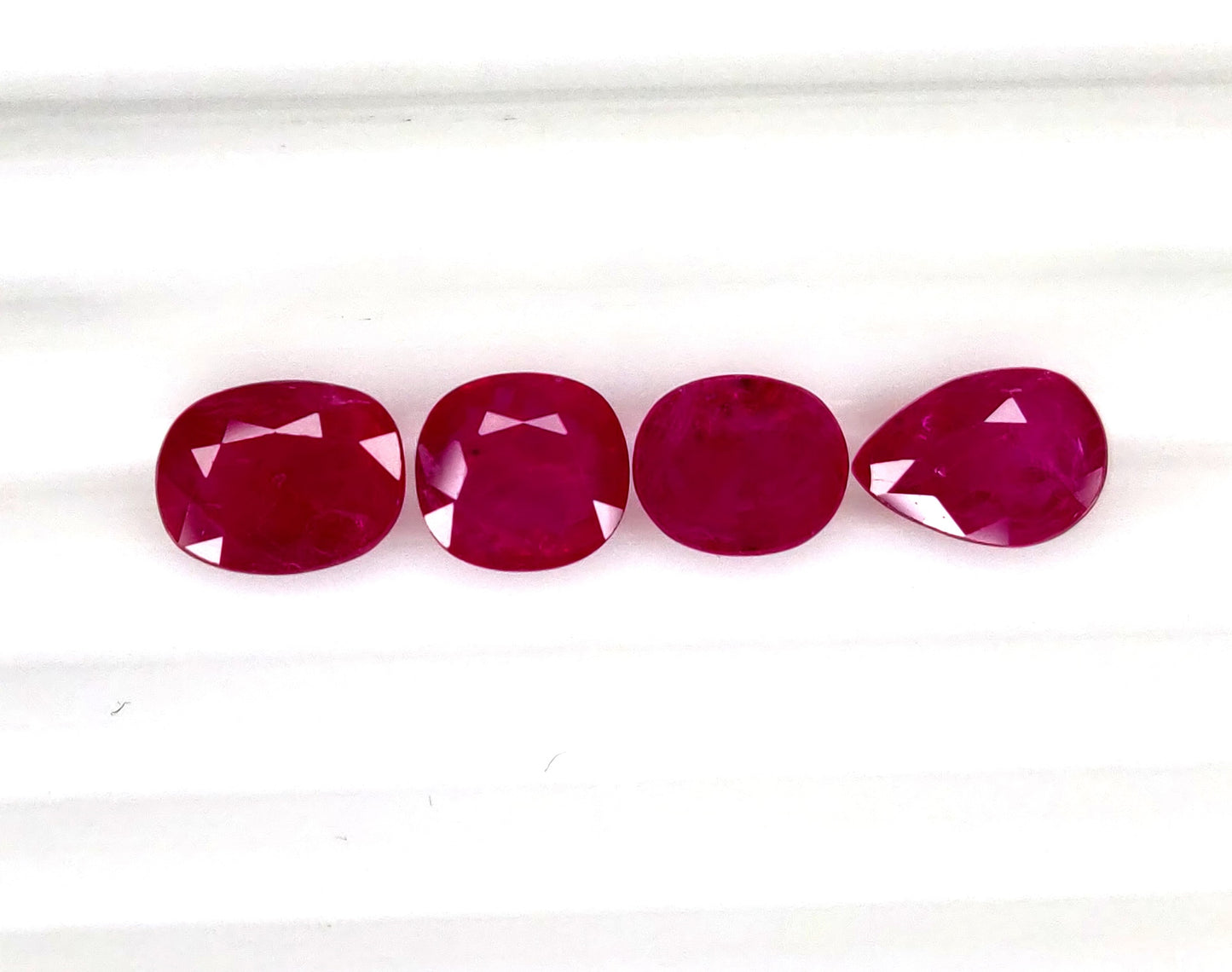 Natural Ruby Mozambique  Oval/Pear 6.36 carat