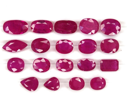 Natural Ruby Mozambique Oval/Pear 20.23 carat