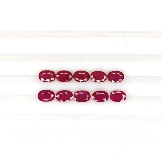 Natural Ruby Mozambique Oval 6x4 MM