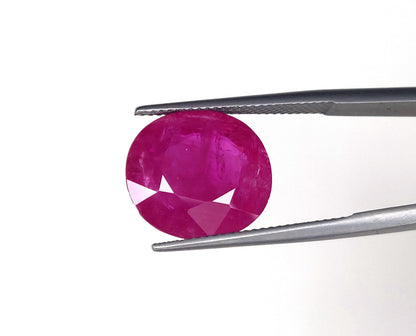 Natural Ruby Burma Oval 10.29 carat
